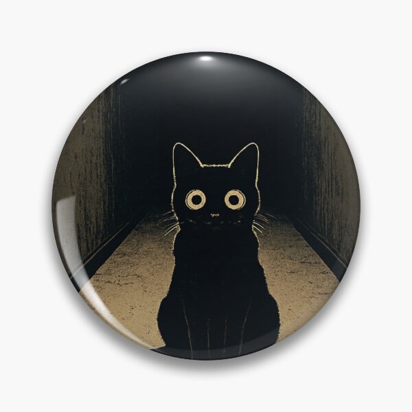 Item preview, "The Void Stares Back" Black Cat designed and sold by Dapper Kitty.
