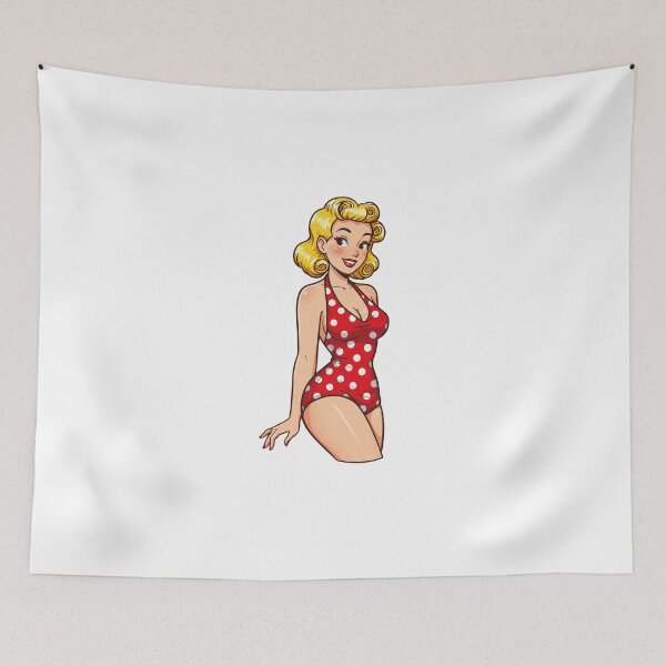 Item preview, Retro Beauty in Polka Dots designed and sold by KasiaRawska.