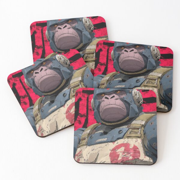 Item preview, Ape Armor: Red & Blue Fury designed and sold by Retro Type.