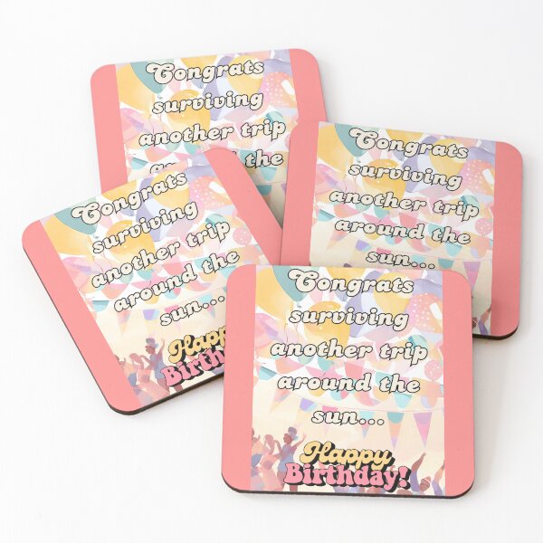 Item preview, Happy Birthday! Congrats Surviving Another Day Around The WORLD ...2 designed and sold by AlinaSCorner.