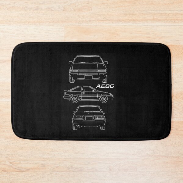 Item preview, Toyota AE86 Blueprint Style – JDM Icon Technical Line Art designed and sold by TheArtOfCar.