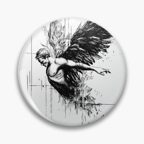 Item preview, Wings of the Unsaid, ink on paper, 2025, 21x29cm designed and sold by oanaunciuleanu.