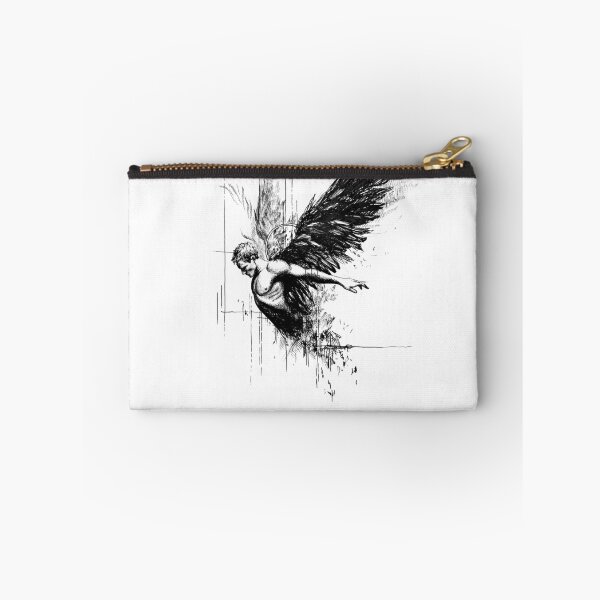 Item preview, Wings of the Unsaid, ink on paper, 2025, 21x29cm designed and sold by oanaunciuleanu.