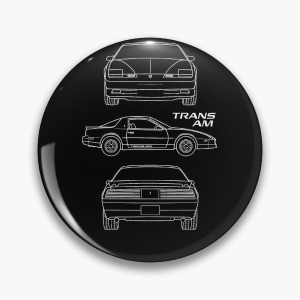 Artikelvorschau, 1988 Pontiac Trans Am Blaupause – Technische Strichzeichnung eines Retro-Muscle-Cars entworfen und verkauft von TheArtOfCar.