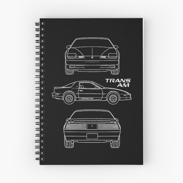 Item preview, 1988 Pontiac Trans Am Blueprint – Retro Muscle Car Technical Line Drawing designed and sold by TheArtOfCar.