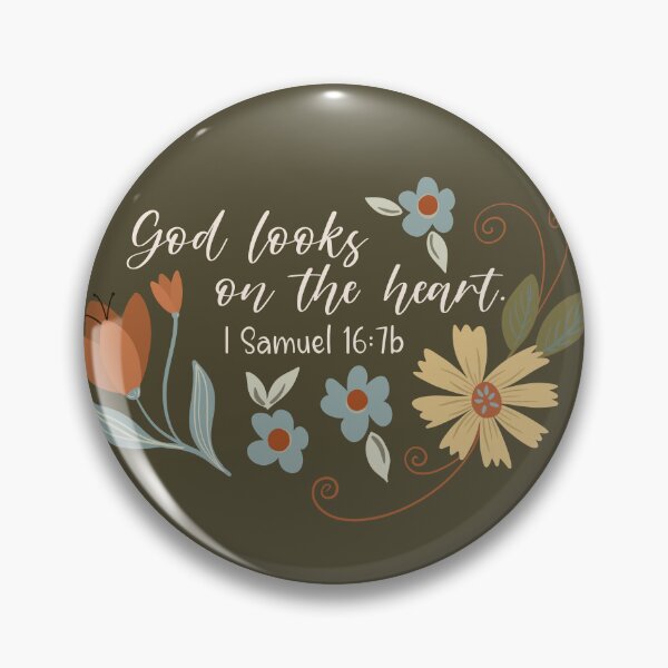 Item preview, God looks on the heart - I Samuel 16:7b designed and sold by Willow & Grace Designs.