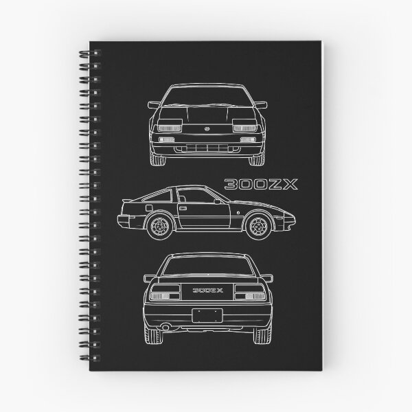 Item preview, 1984–1989 Nissan 300ZX Z31 Blueprint – Classic JDM Sports Car Line Art designed and sold by TheArtOfCar.