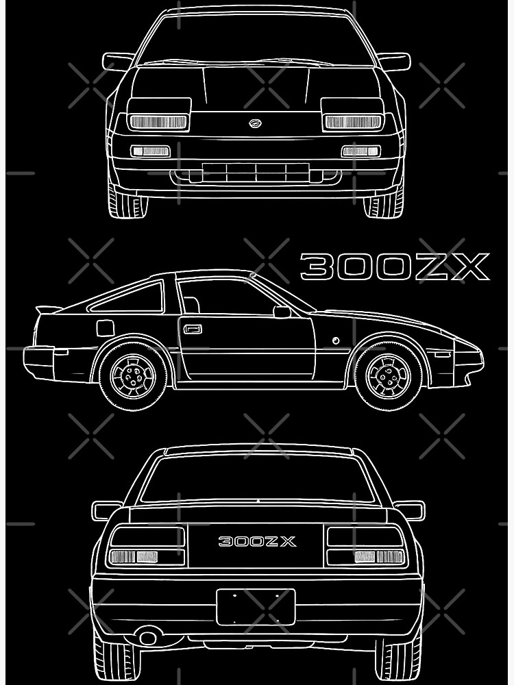 1984–1989 Nissan 300ZX Z31 Blueprint – Classic JDM Sports Car Line