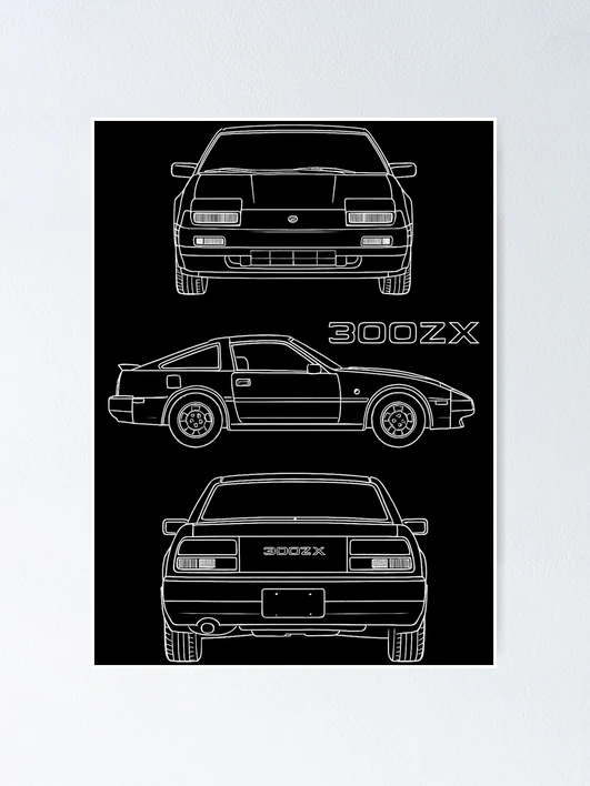 1984–1989 Nissan 300ZX Z31 Blueprint – Classic JDM Sports Car Line