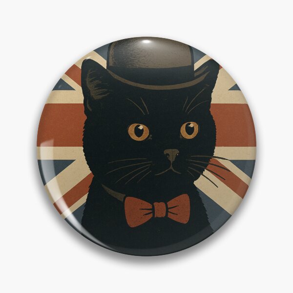 Item preview, Totally British Black Cat designed and sold by Dapper Kitty.