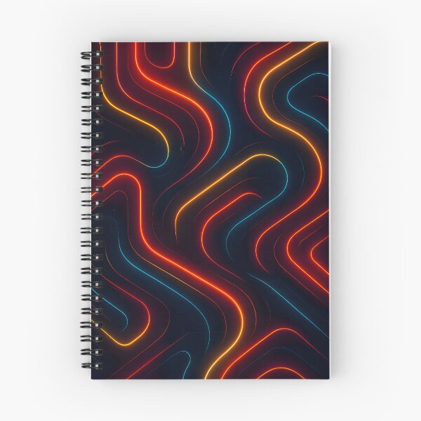 Item preview, Neon Tech Wave – Futuristic Light Flow Pattern designed and sold by Velun.