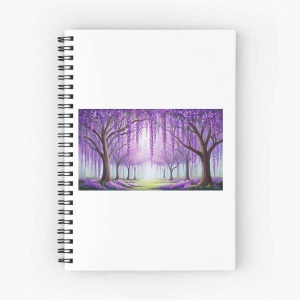 Item preview, illustrated jacaranda forest designed and sold by gabrielvlmx.