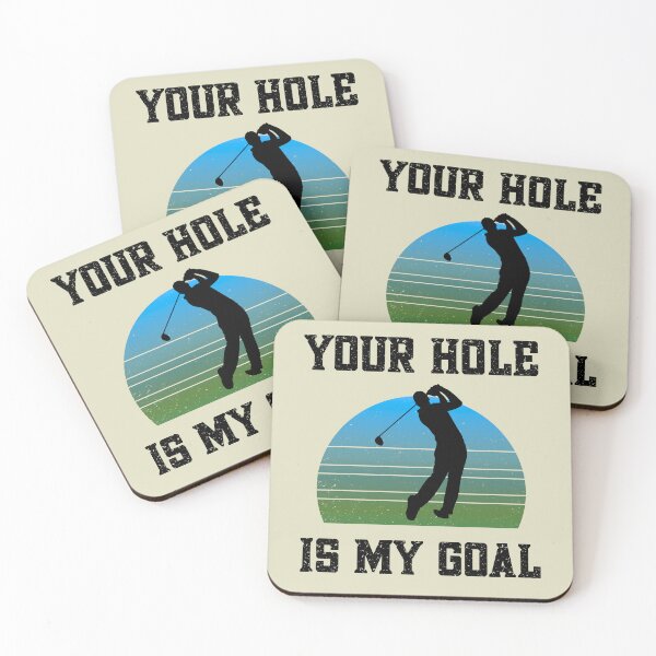 Item preview, Your Hole Is My Goal Funny Inappopriate Provocative Slogan Golf Retro  designed and sold by hiacynto.