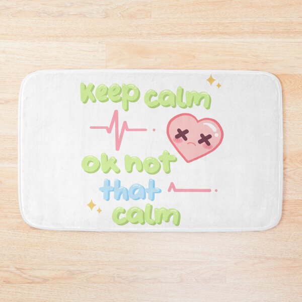 Item preview, Keep Calm Ok Not That Calm - Cute Pastel Panic Heart Design designed and sold by theartbykay.