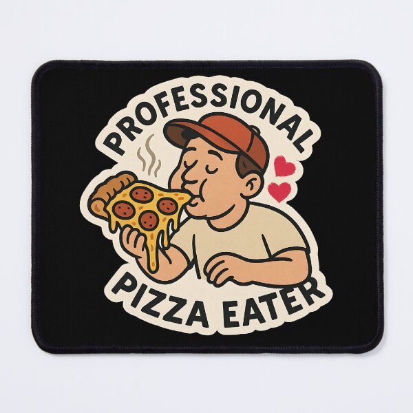 Item preview, Professional Pizza Eater Sticker – A Must-Have for Pizza Lovers & Food Enthusiasts designed and sold by Psycho-Crazy.