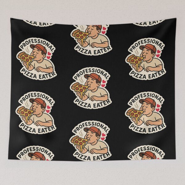 Item preview, Professional Pizza Eater Sticker – A Must-Have for Pizza Lovers & Food Enthusiasts designed and sold by Psycho-Crazy.