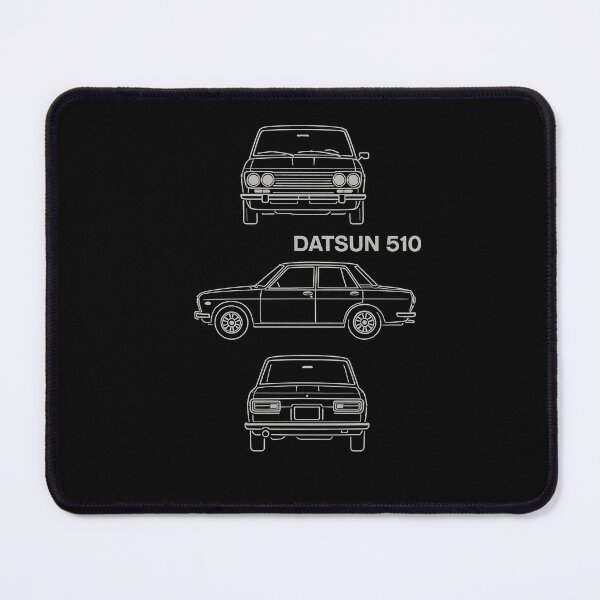 Item preview, Datsun 510 Blueprint Design – Classic JDM Line Art of the Boxy Icon designed and sold by TheArtOfCar.