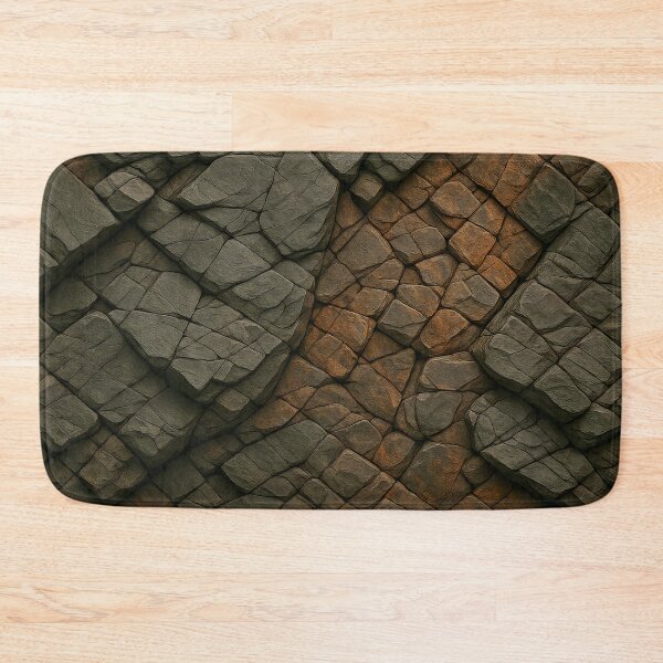 Item preview, Layered Stone Grid designed and sold by Kaleidoscope Print.