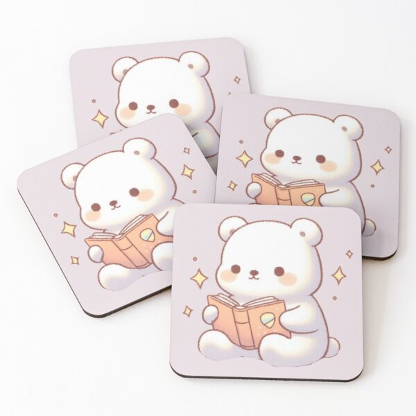 Item preview, Polar Bear reading a book designed and sold by Lastsnoww.