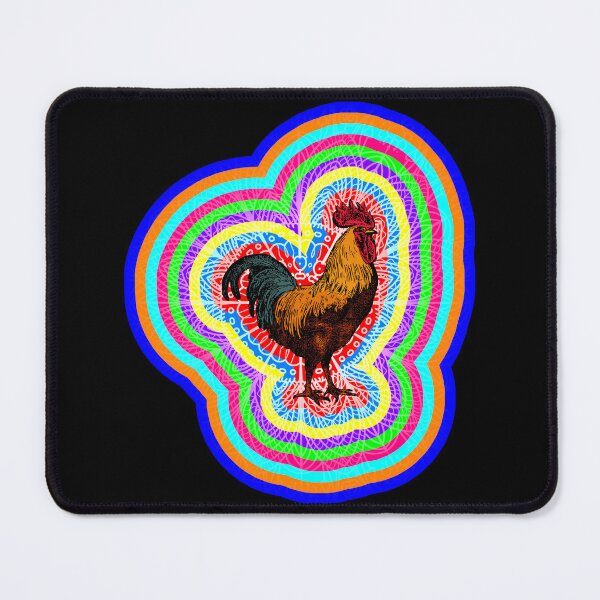 Item preview, Psychedelic Trippy Rooster with Mandala designed and sold by Prem-Adri.