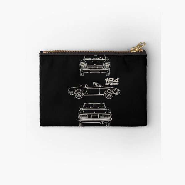 Item preview, Fiat 124 Spider Blueprint – Classic Italian Roadster Line Art Design designed and sold by TheArtOfCar.