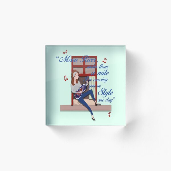 Audrey Hepburn - Moon River Acrylic Block