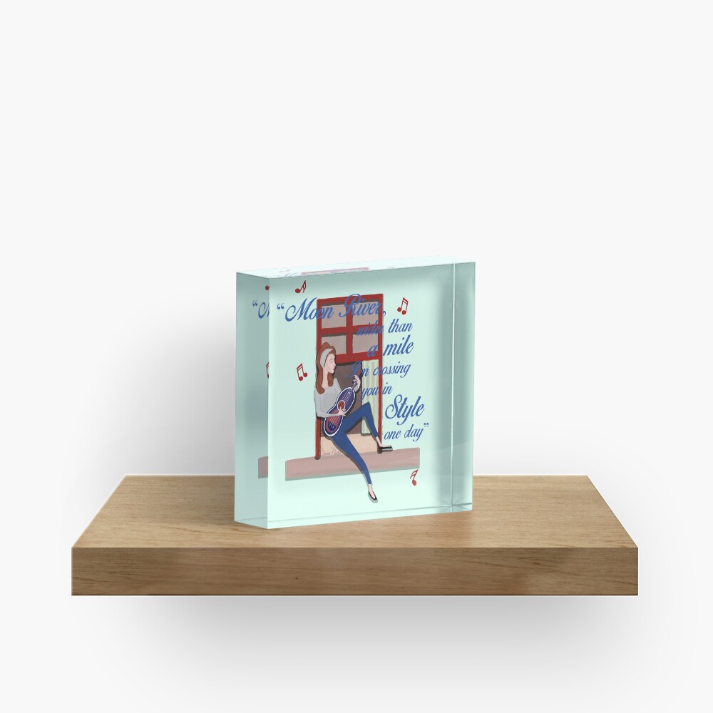 Audrey Hepburn - Moon River Acrylic Block