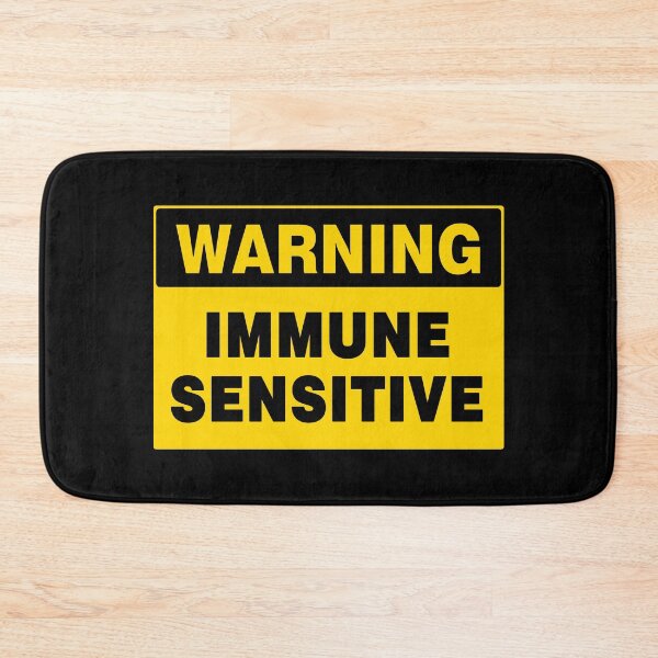 Item preview, WARNING SIGN, IMMUNE SENSITIVE, NOVELTY SIGNAGE, QUIRKY designed and sold by AASparksDesigns.