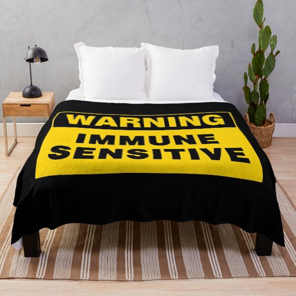 Item preview, WARNING SIGN, IMMUNE SENSITIVE, NOVELTY SIGNAGE, QUIRKY designed and sold by AASparksDesigns.