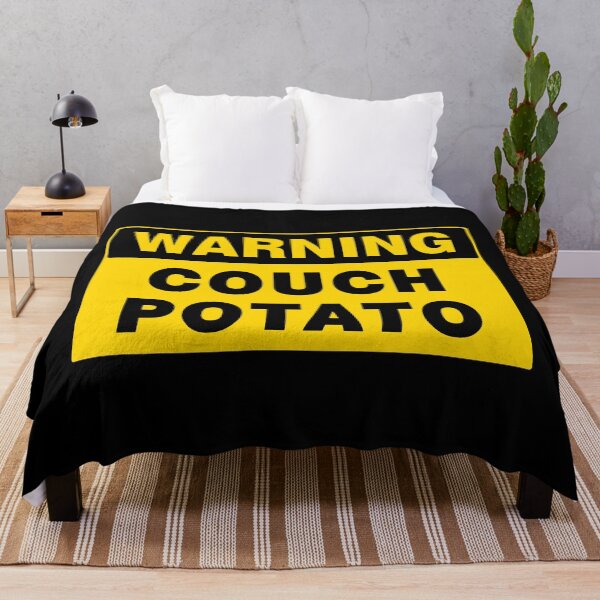 Item preview, WARNING SIGN, COUCH POTATO, INDUSTRIAL SIGNAGE, FUNNY designed and sold by AASparksDesigns.