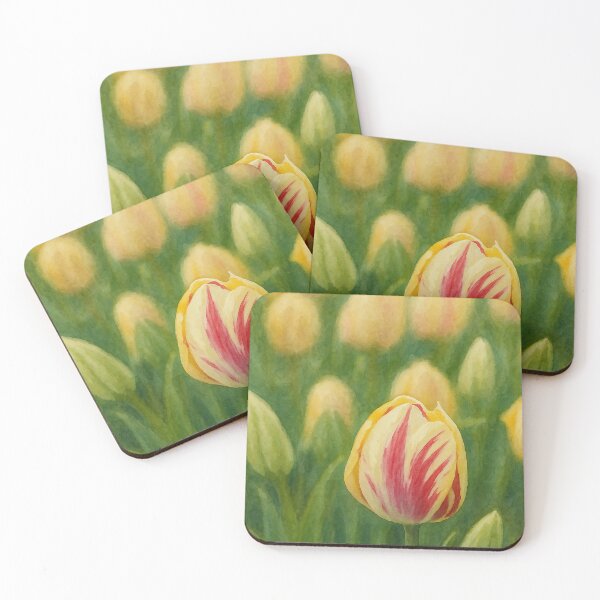 Item preview, Striped Tulip in Watercolor – Botanical Elegance designed and sold by Pacika.