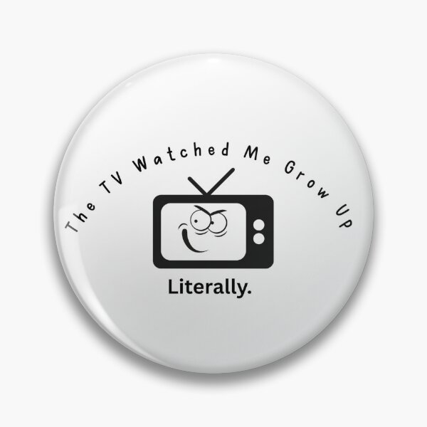 Item preview, The TV Watched Me Grow Up – Retro Surveillance Aesthetic Tee designed and sold by WyrdsEdge.