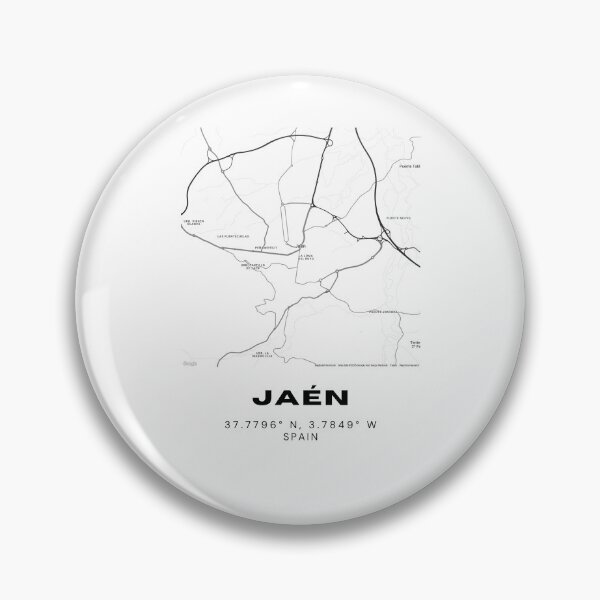 Item preview, Jaén Spain Minimalist City Map Print – Black & White Design designed and sold by RM-Journey.