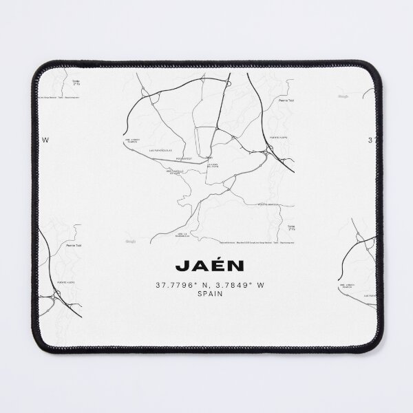 Item preview, Jaén Spain Minimalist City Map Print – Black & White Design designed and sold by RM-Journey.
