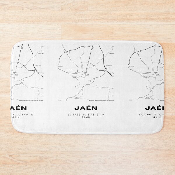 Item preview, Jaén Spain Minimalist City Map Print – Black & White Design designed and sold by RM-Journey.