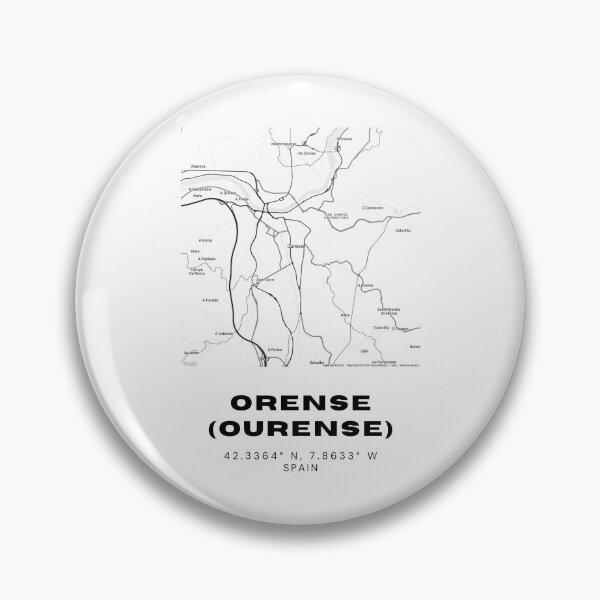 Item preview, Ourense Spain Black & White Minimalist Map Poster designed and sold by RM-Journey.