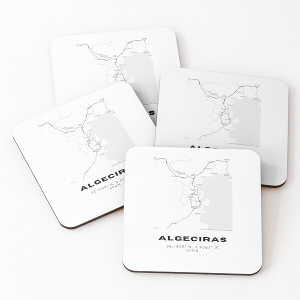 Item preview, Algeciras Spain Black and White City Map | Minimalist Travel Print designed and sold by RM-Journey.