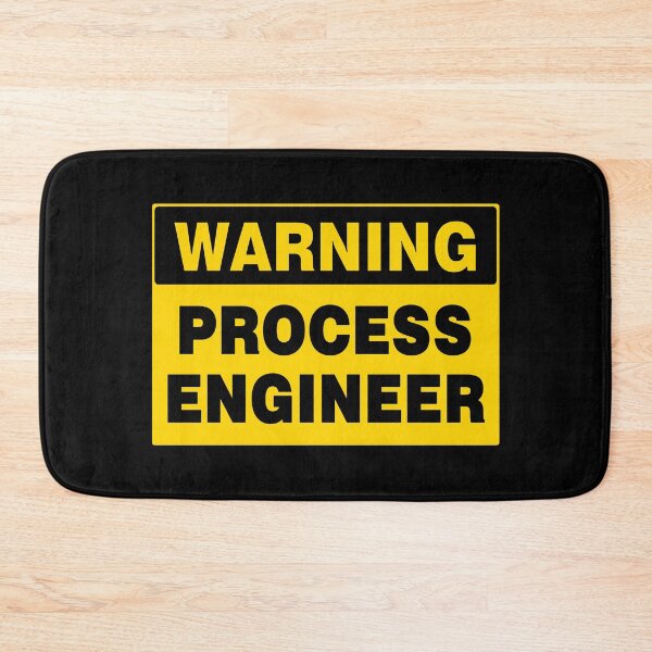 Item preview, WARNING SIGN, PROCESS ENGINEER, INDUSTRIAL SIGNAGE, FUNNY designed and sold by AASparksDesigns.
