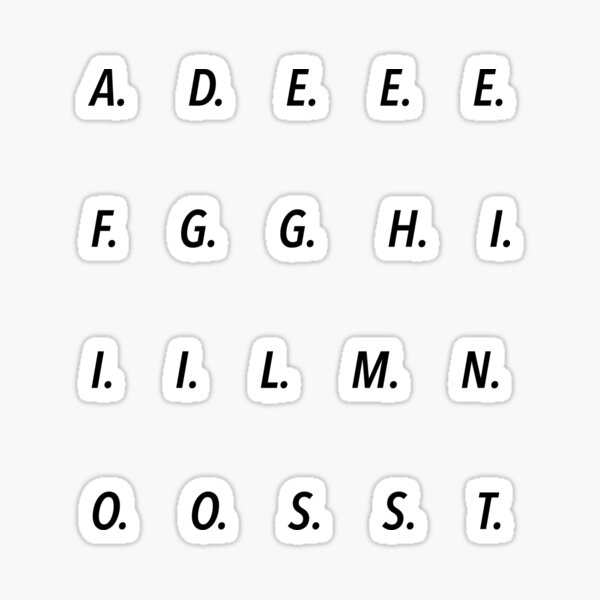 Item preview, Random Acronym Letter Pack no.1 designed and sold by eveyting.