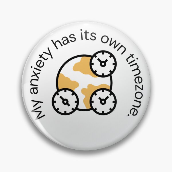 Item preview, Anxiety Timezone – Relatable Mental Health Quote Shirt designed and sold by WyrdsEdge.