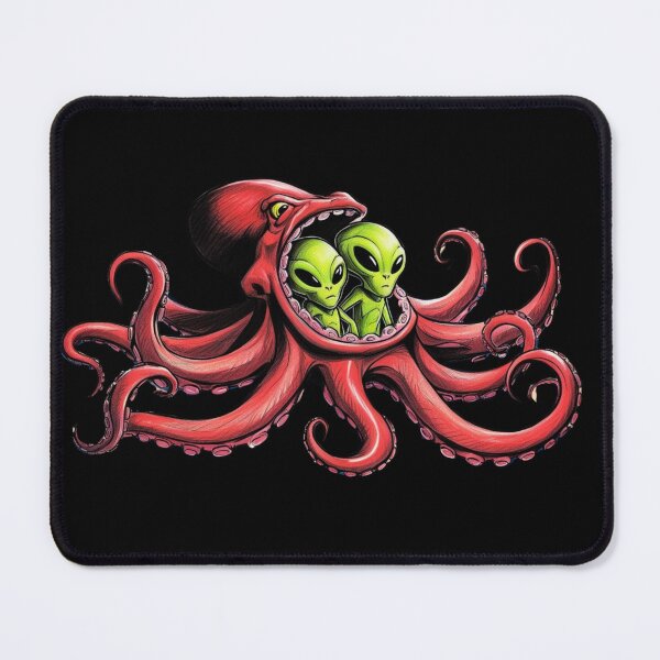 Item preview, Aliens in an Octopus Encounter designed and sold by AuraTides.