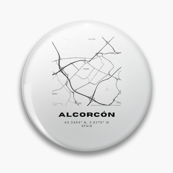 Item preview, Alcorcón Spain City Map Print – Black & White Minimalist Style designed and sold by RM-Journey.