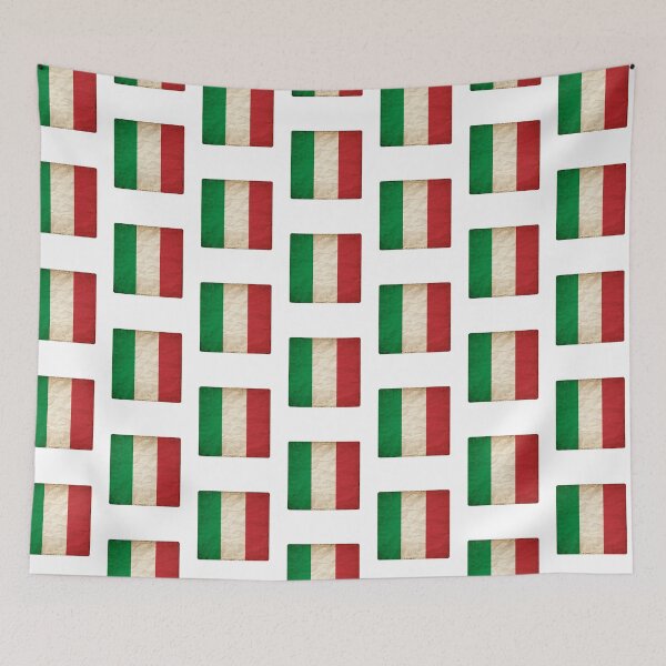 Item preview, Vintage Italy Flag Design – Retro Look – Square Motif designed and sold by KolbaVison.