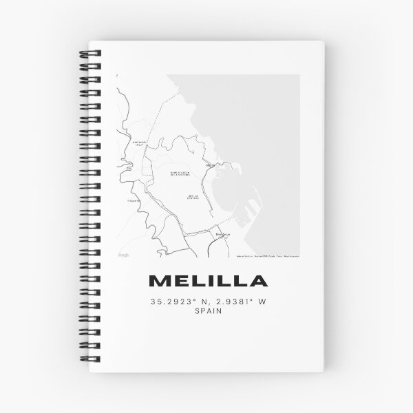 Item preview, Melilla Spain City Map – Minimalist Black & White Print designed and sold by RM-Journey.