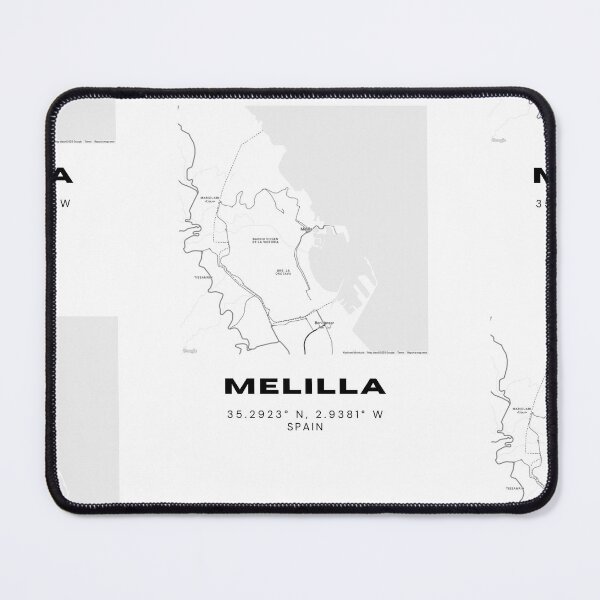 Item preview, Melilla Spain City Map – Minimalist Black & White Print designed and sold by RM-Journey.