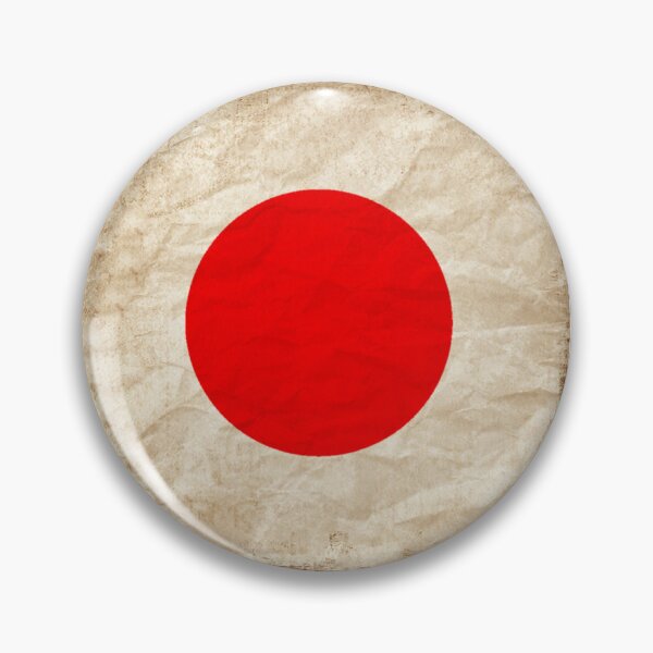 Item preview, Vintage Japan Flag Design – Retro Look – Square Motif designed and sold by KolbaVison.