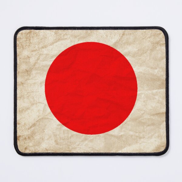 Item preview, Vintage Japan Flag Design – Retro Look – Square Motif designed and sold by KolbaVison.