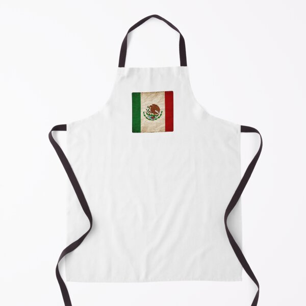 Item preview, Vintage Mexico Flag Design – Retro Look – Square Motif designed and sold by KolbaVison.