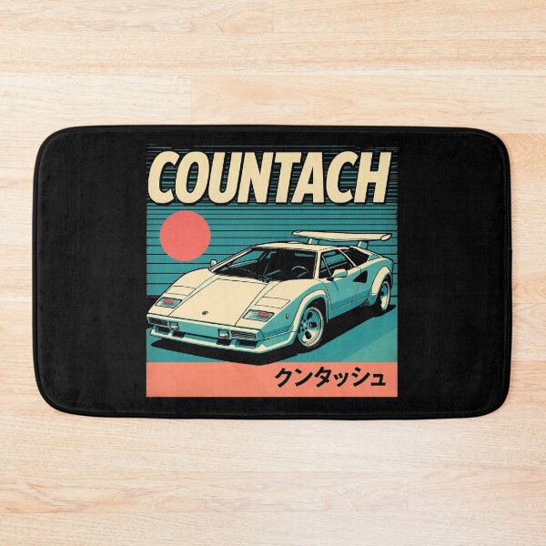 Item preview, Countach Retro Vaporwave Poster – 80s JDM-Style Supercar Artwork designed and sold by TheArtOfCar.