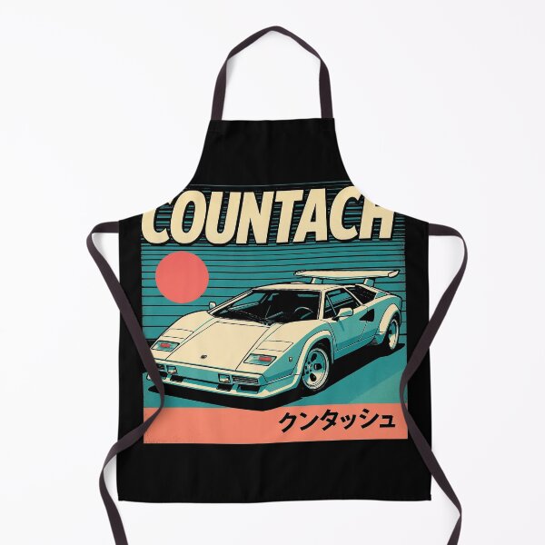 Item preview, Countach Retro Vaporwave Poster – 80s JDM-Style Supercar Artwork designed and sold by TheArtOfCar.